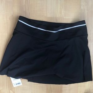 Athletic black skort